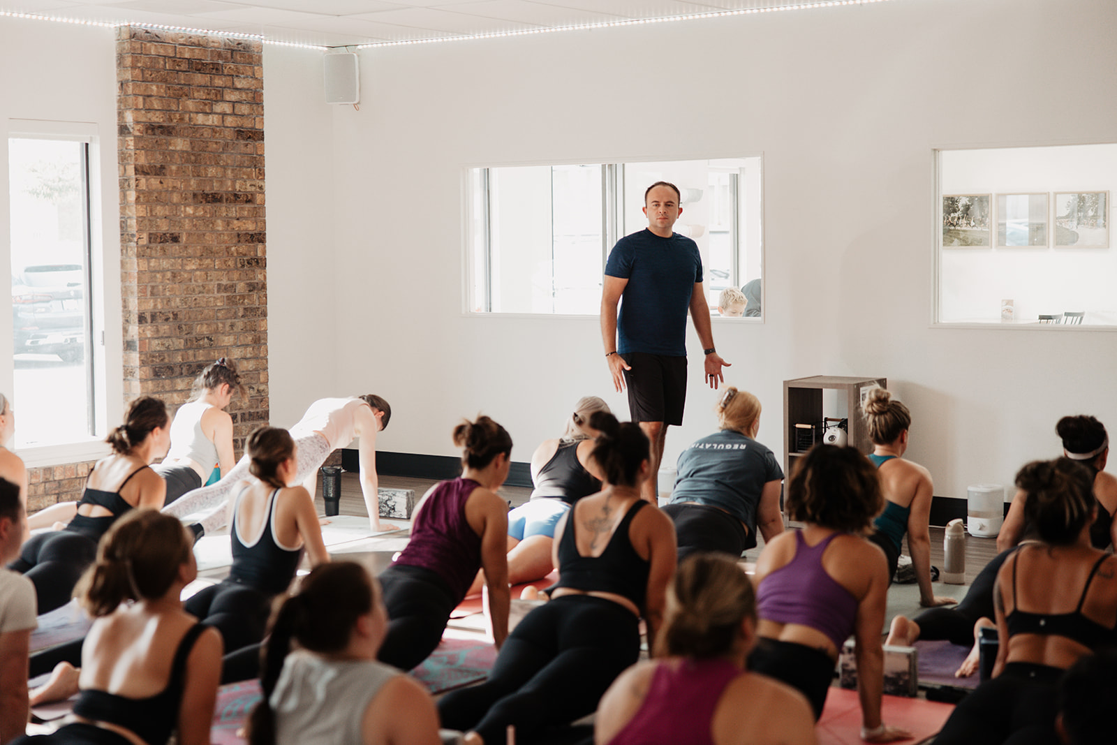 First public yoga course teaching session